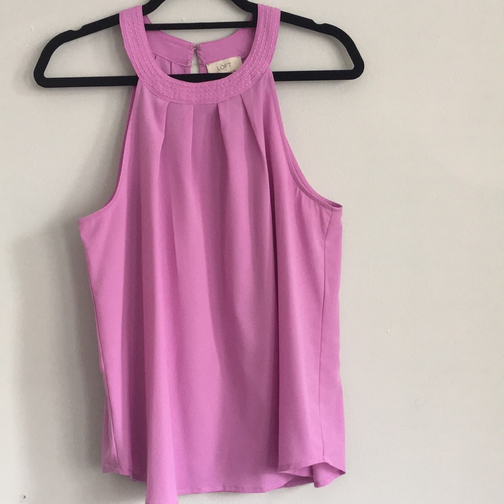 Loft lavender halter blouse